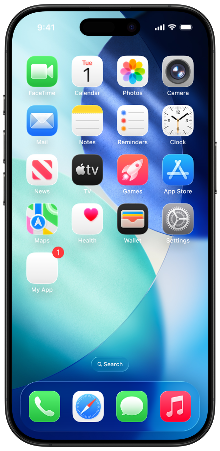 iPhone showcasing Homework Buddy